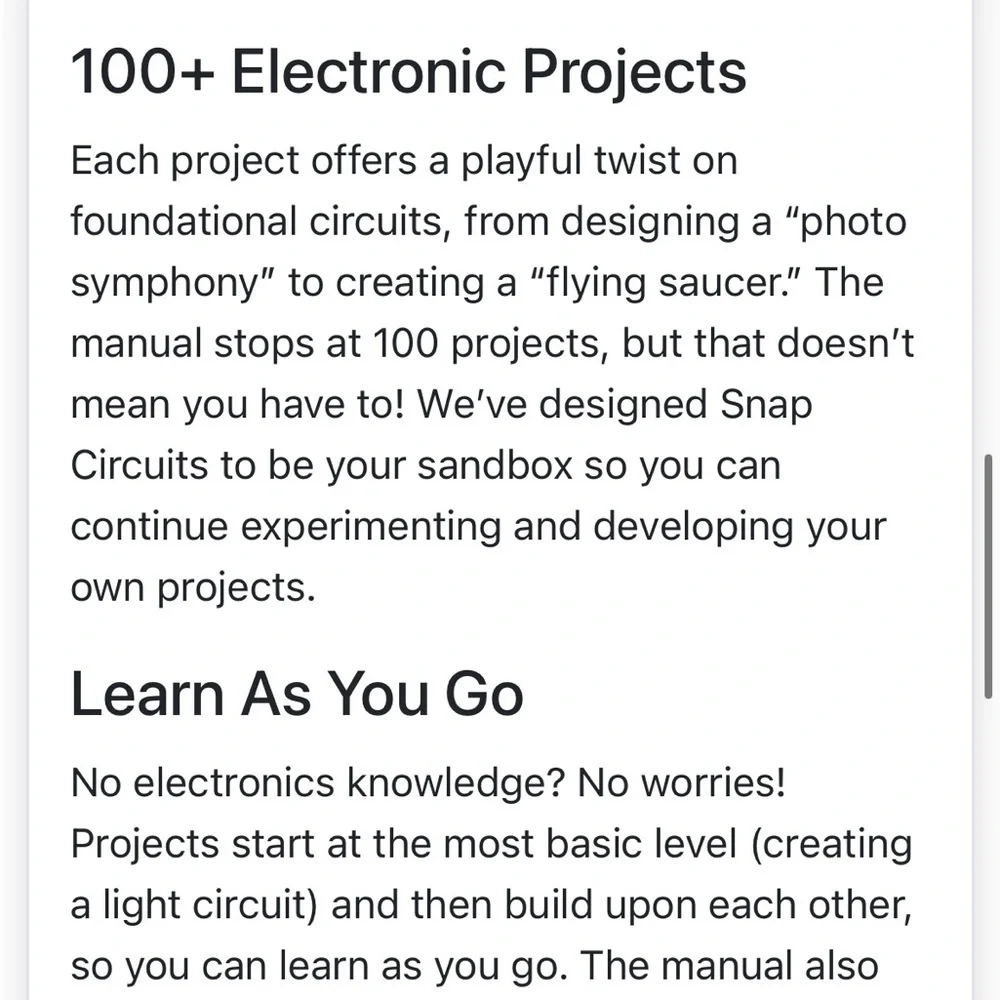 SNAP CIRCUITS Junior Electronics Exploration Kit